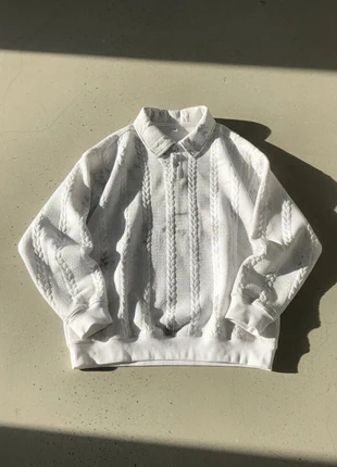 Sweat blanc texturé style street, merk: Northside Unit, staat: Heel goed, maat: M, € 49,90, € 53,10 inclusief Kopersbescherming