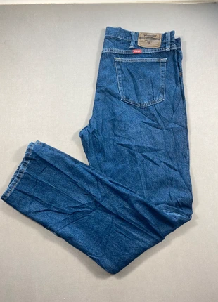 Jeans Wrangler marine coupe droite large Demin Casual Mode Authentique Coton Taille W38 L34 - A015, marque: Wrangler, état: Très bon état, taille: W38 | FR 48, 15,00 €, 16,45 € Protection acheteurs (Pro) incluse
