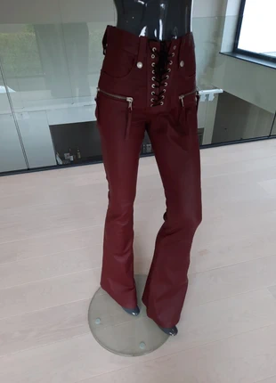 Aansluitende lederen broek van Ben Taverniti, merk: Ben Taverniti Unravel Project, staat: Heel goed, maat: M / 38 / 10, € 248,00, € 261,10 inclusief Kopersbescherming