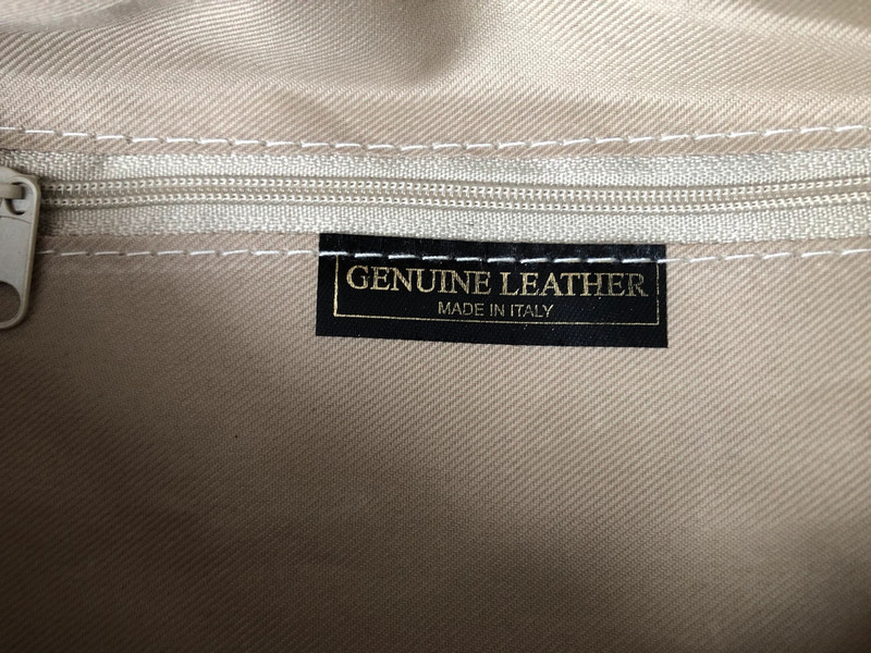 Duża nerka torebka czarna skóra naturalna Genuine Leather Włoska 5