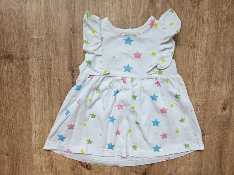Mothercare Weiß Kleid mit Sterne 1