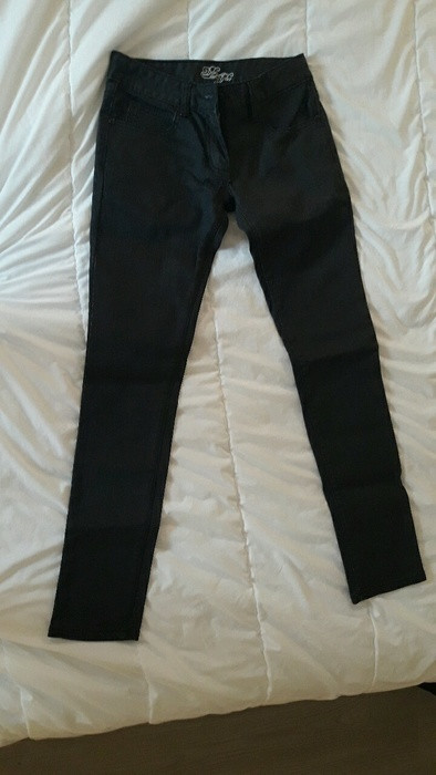 Jeans slim huilé noir 1
