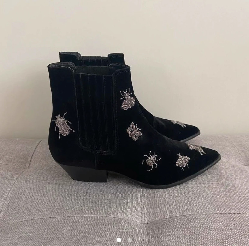 Topshop silver best sale boots