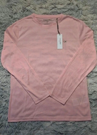 T-shirt manches longues Col Rond Calvin Klein Rose Taille S, brand: Calvin Klein, condition: New with tags, size: S, €20.25, €21.96 includes Buyer Protection
