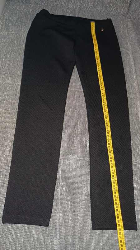 Pantalone classico nero nido d'ape 4