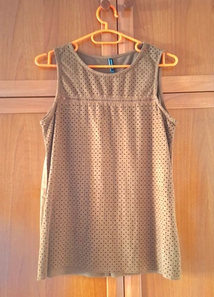 Camiseta o Top Efecto ante, marca: Stradivarius, estado: Muy bueno, tamaño: S / 36 / 8, 9,50 €, 10,68 € Protección al comprador incluida