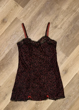 Schlafkleid/ kurzes kleid mit Spitze, merk: Vintage Dressing, staat: Goed, maat: XS / 34 / 6, € 4,00, € 4,90 inclusief Kopersbescherming