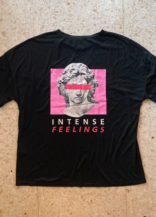 Camiseta “Intense Feelings”, merk: Shein, staat: Nieuw zonder prijskaartje, maat: L / 40 / 12, € 5,00, € 5,95 inclusief Kopersbescherming