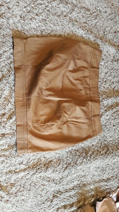 Mini jupe marron clair 3