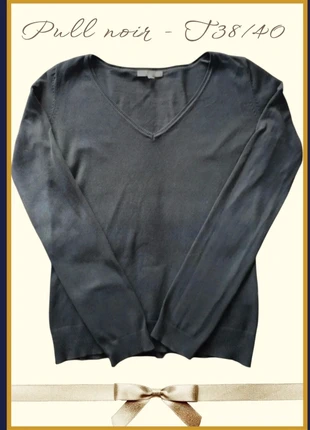 🖤 Joli pull fin noir (T38/40) 🖤, brand: ici et maintenant, condition: Good, size: M / 38 / 10, €7.99, €9.09 includes Buyer Protection