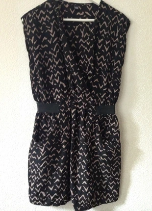 Robe à motif noir et beige, brand: Pimkie, condition: Very good, size: L / 40 / 12, €10.00, €11.20 includes Buyer Protection