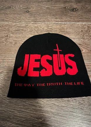 Jesus muts beanie, merk: Jesus, staat: Heel goed, maat: Universele maat, € 7,50, € 8,58 inclusief Kopersbescherming