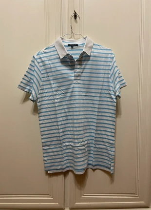 Polo a righe bianca e azzurra donna taglia M, marca: Henry Smith London, estado: Novo sem etiquetas, tamanho: M / 38 / 10, €7.00, €8.05 inclui Proteção do Comprador