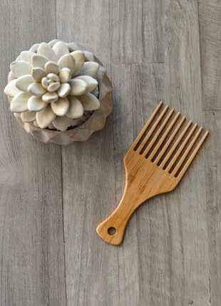 🌟🖤 Peigne Afro en Bambou – Volume Naturel & Définition Sans Frisottis !, merk: Boutique indépendante, staat: Nieuw met prijskaartje, € 7,90, € 9,00 inclusief Kopersbescherming