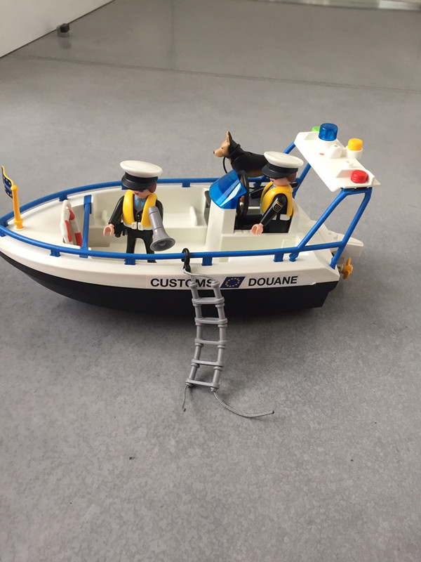 Playmobil 5263 Bateau des douaniers / Customs boat neuf - new
