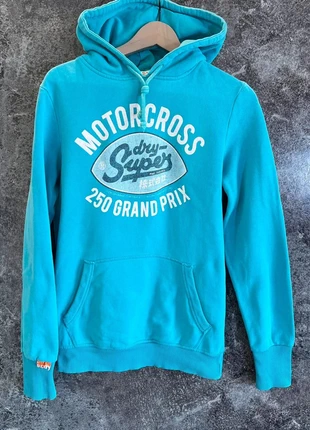 Sweat capuche bleu femme Superdry taille L Sudadera mujer Felpa donna Kapuzenpullover Damen, marca: Superdry, estado: Muy bueno, tamaño: L / 40 / 12, 15,00 €, 16,45 € Protección al comprador incluida