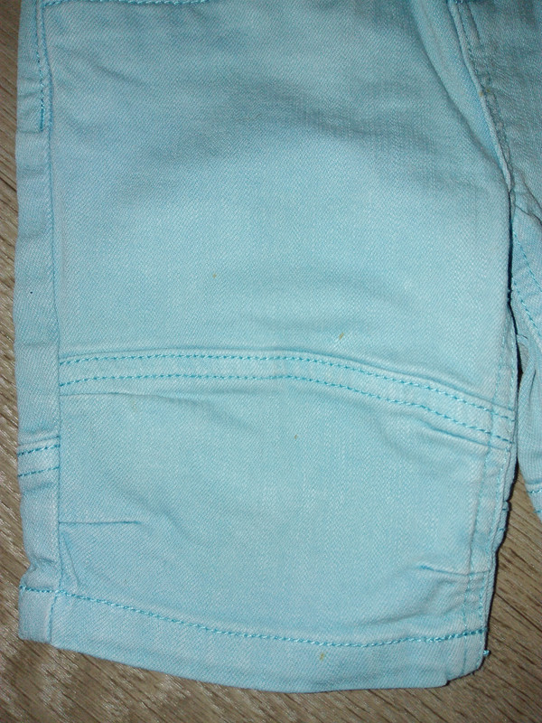 Short jean bleu turquoise 3