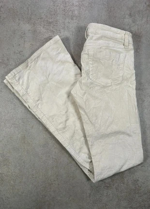Pantalon En Velours Côtelé / Corduroy garage coupe droite coton stretch creme clair casual taille 1, marca: Vintage Dressing, estado: Muito bom, tamanho: XS / 34 / 6, €12.00, €13.30 inclui Proteção do Comprador Pro