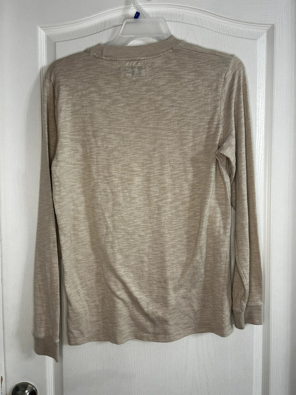 Abercrombie & Fitch Tan Soft Tee Long Sleeve Size Med.  2838 5