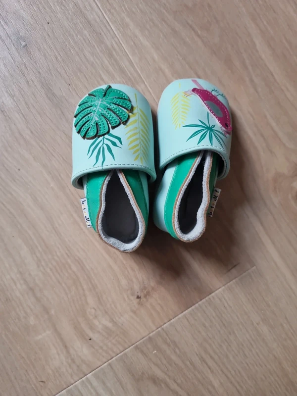 Chausson cuir bébé