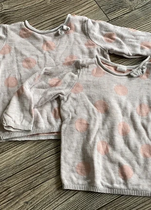 Pullover Zwillinge Gr 74 H&M dots Jacquardpullover, marque: H&M, état: Très bon état, taille: 9-12 mois / 74 cm, 11,00 €, 12,25 € Protection acheteurs incluse