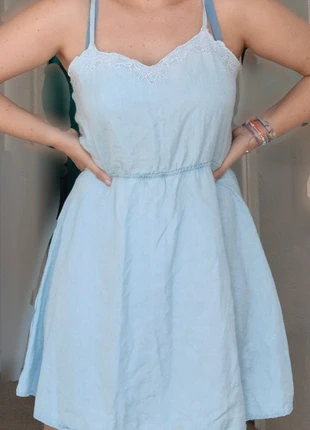 Clockhouse C&A Light blue denim baby blue a lijn jurk 42 stretch taille, brand: Clockhouse, condizioni: Ottime, taglia: XL / IT 46 / EU 42, €4.00, €4.90 include la Protezione acquisti