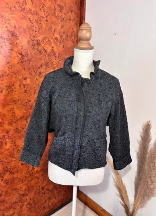 Veste courte texturée bleu marine Bimba & Lola – Taille M, brand: Bimba Y Lola, condition: Very good, size: M / 38 / 10, €15.99, €17.49 includes Buyer Protection Pro