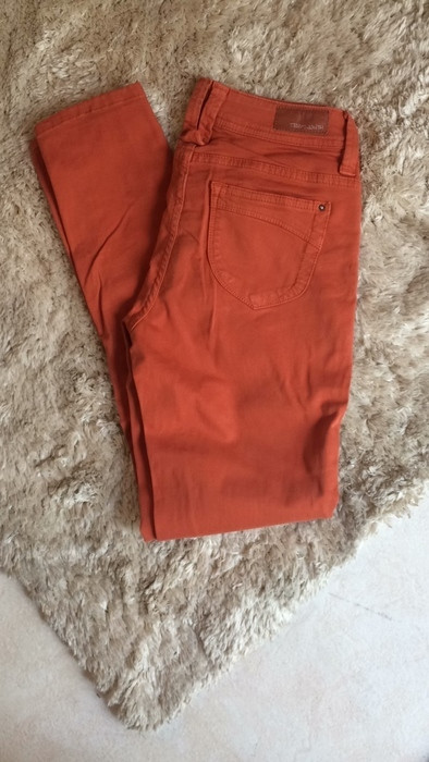 Jeans slim orange. 1