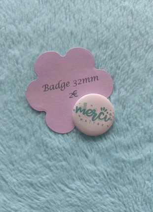 Badge Merci Maître, brand: Fait Main, condition: Very good, €2.00, €2.80 includes Buyer Protection