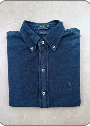 Chemise manche longue Ralph Lauren Featherweight Mesh 100% coton bleu/marine taille S, marque: Ralph Lauren, état: Très bon état, taille: S, 36,90 €, 39,45 € Protection acheteurs (Pro) incluse