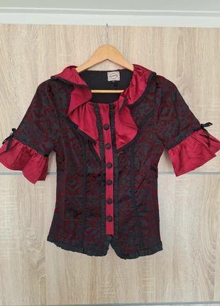 Steampunk style blouse - Banned - Maat M 38, marque: Banned Apparel, état: Neuf avec étiquette, taille: M / 38 / 10, 15,00 €, 16,45 € Protection acheteurs (Pro) incluse