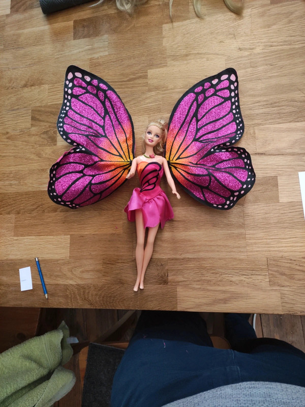 Déguisement robe de Barbie Mariposa pour fillette