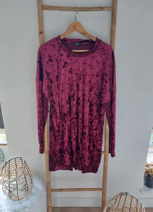 Rode velvet jurk Missguided, marque: Missguided, état: Très bon état, taille: L / 40 / 12, 6,99 €, 8,04 € Protection acheteurs incluse