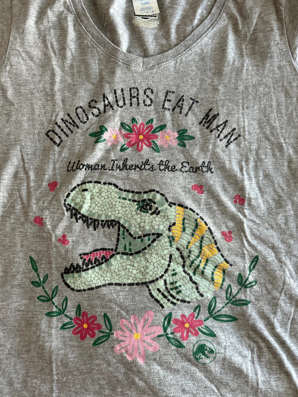 Jurassic Park Women’s Large V-Neck T-Shirt 2