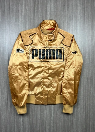 Veste Puma Motorsport Bomber Jacket Racing Gold 2000’s Vintage Y2K Fashion Sport - Doré (S), merk: Puma, staat: Heel goed, maat: S / 36 / 8, € 39,90, € 42,60 inclusief Kopersbescherming
