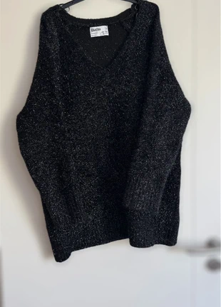 Robe pull noire pailletée – Taille S/M, marque: Primark, état: Très bon état, taille: S / 36 / 8, 5,50 €, 6,48 € Protection acheteurs incluse