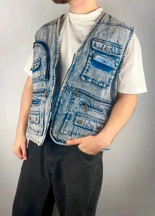 Veste en jean sans manche Xl style workwear 90s, marque: sport 8, état: Très bon état, taille: XL, 14,40 €, 15,82 € Protection acheteurs incluse