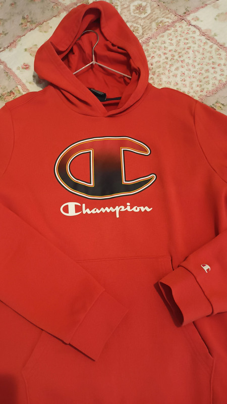 Felpa champions rossa discount