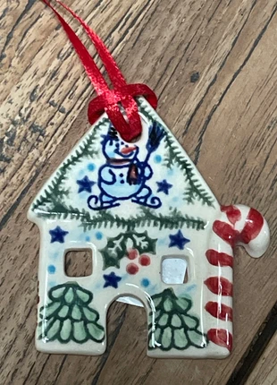 Bolesławiec zawieszka domek Unikat!, merk: BOLESLAWIEC, staat: Nieuw zonder prijskaartje, € 13,00, € 14,35 inclusief Kopersbescherming