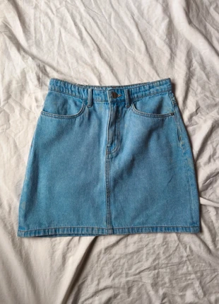 Falda de tiro alto vaquera, marque: H&M, état: Neuf sans étiquette, taille: S / 36 / 8, 4,00 €, 4,90 € Protection acheteurs incluse