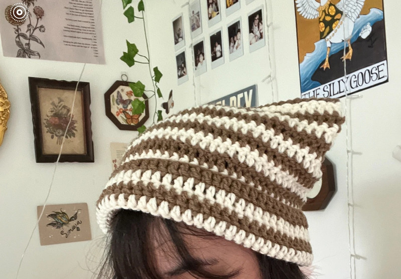 crochet cat beanie 1