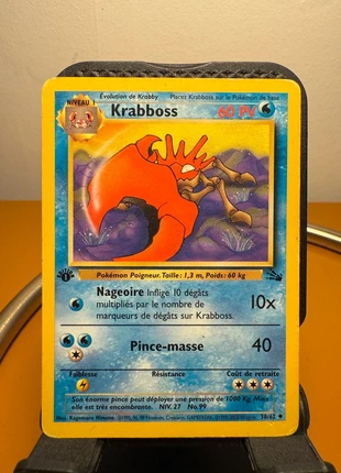 Carte Pokémon Krabboss 38/62 – Édition 1 / ED 1 Set Fossile de Wizards, marque: Pokémon, état: Très bon état, 20,00 €, 21,70 € Protection acheteurs incluse