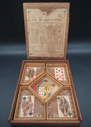 Nain Jaune JJF Belle Époque 1900–1915 – Coffret bois ancien – Rare, brand: jeux & jouets français, condition: Good, €35.00, €37.45 includes Buyer Protection