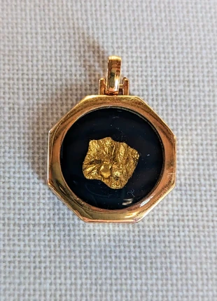 Pendentif vintage pépite d'or, brand: Vintage, condition: Very good, €15.00, €16.45 includes Buyer Protection