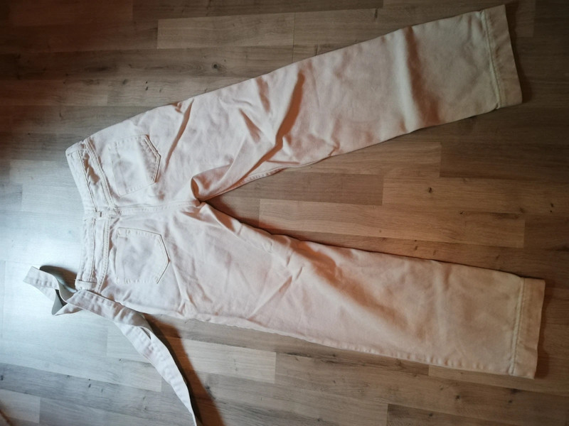 Pantalon blanc taille basse 2