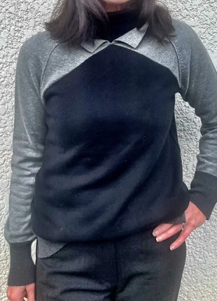Pull en laine merinos & coton ~ Vintage, merk: Kristina Popovitch, staat: Heel goed, maat: M / 38 / 10, € 28,00, € 30,10 inclusief Kopersbescherming