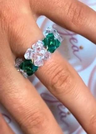 Ring with beads, brand: Gea bijoux, condition: New with tags, size: Adjustable, £7.00, £8.05 includes Buyer Protection