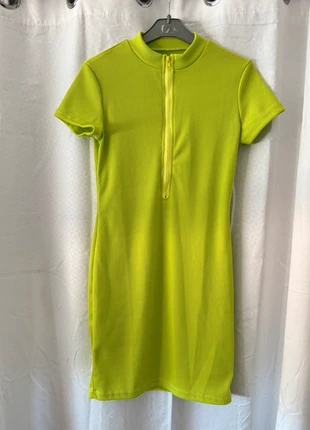 Robe à manche courte stylé verte fluo, brand: New Yorker, condition: New without tags, size: M / 38 / 10, €2.00, €2.80 includes Buyer Protection