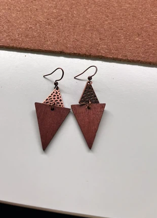 Orecchini legno e metallo vintage, marca: Vintage Dressing, estado: Nuevo sin etiquetas, 6,99 €, 8,04 € Protección al comprador incluida