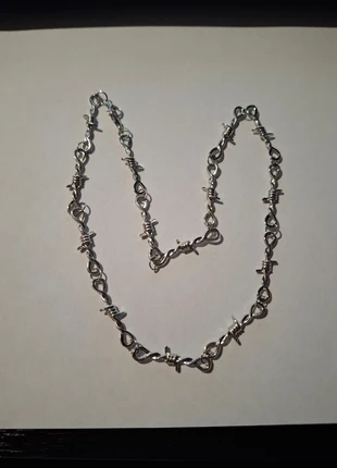 collier barbelé, barbelés, rock, rebel, punk, gothique, goth, merk: cat&dav, staat: Heel goed, € 4,99, € 5,94 inclusief Kopersbescherming Pro